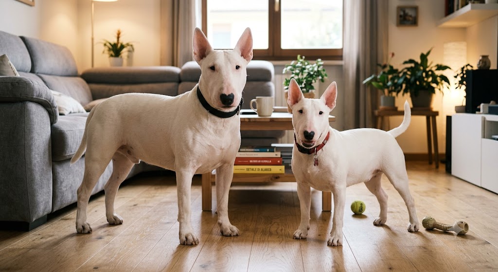 Differenza tra Bull Terrier e Bull Terrier Miniature.